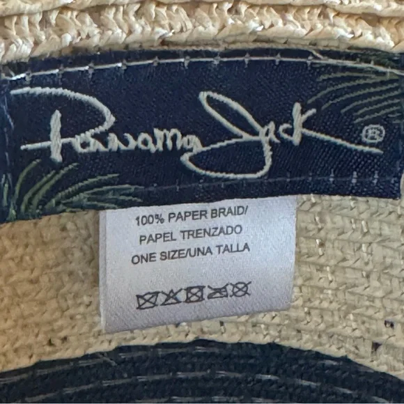 Panama Jack Women's Two-Tone Paper Braid Packable Sun Hat - Picture 3 of 6